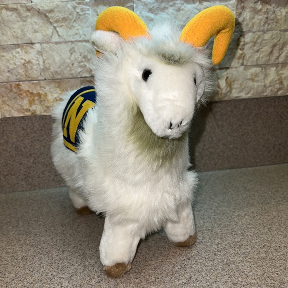 Vintage 1978 U.S. Navy Academy Mascot Billy the Goat Plush Stuffed Ram - Dakin - Picture 2 of 16